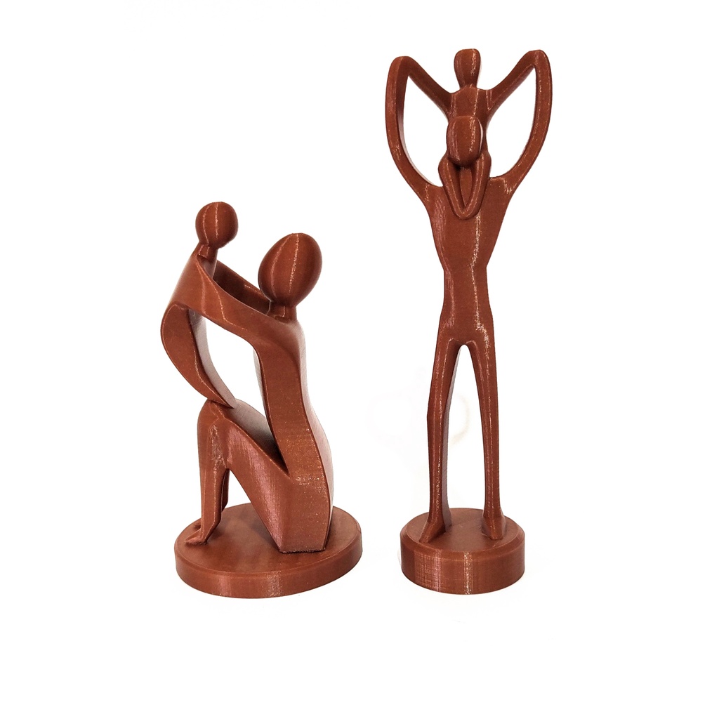 Kit 2 Escultura Amor de Mãe e Escultura Pai e Filho