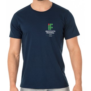 Camiseta Algodão Masculino Manga Curta Instituto Federal
