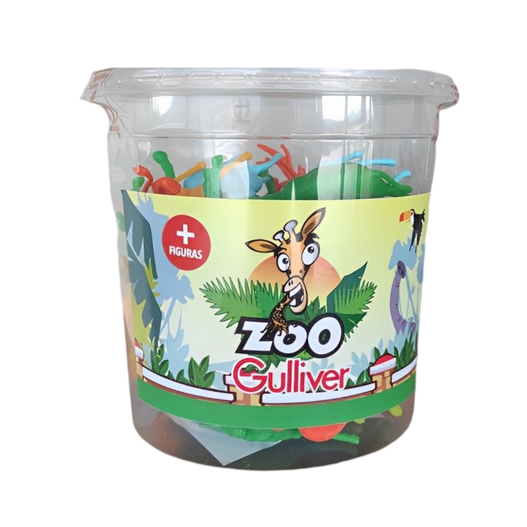 Balde de Zoológico Com 36 Animais Coloridos Gulliver - 1038