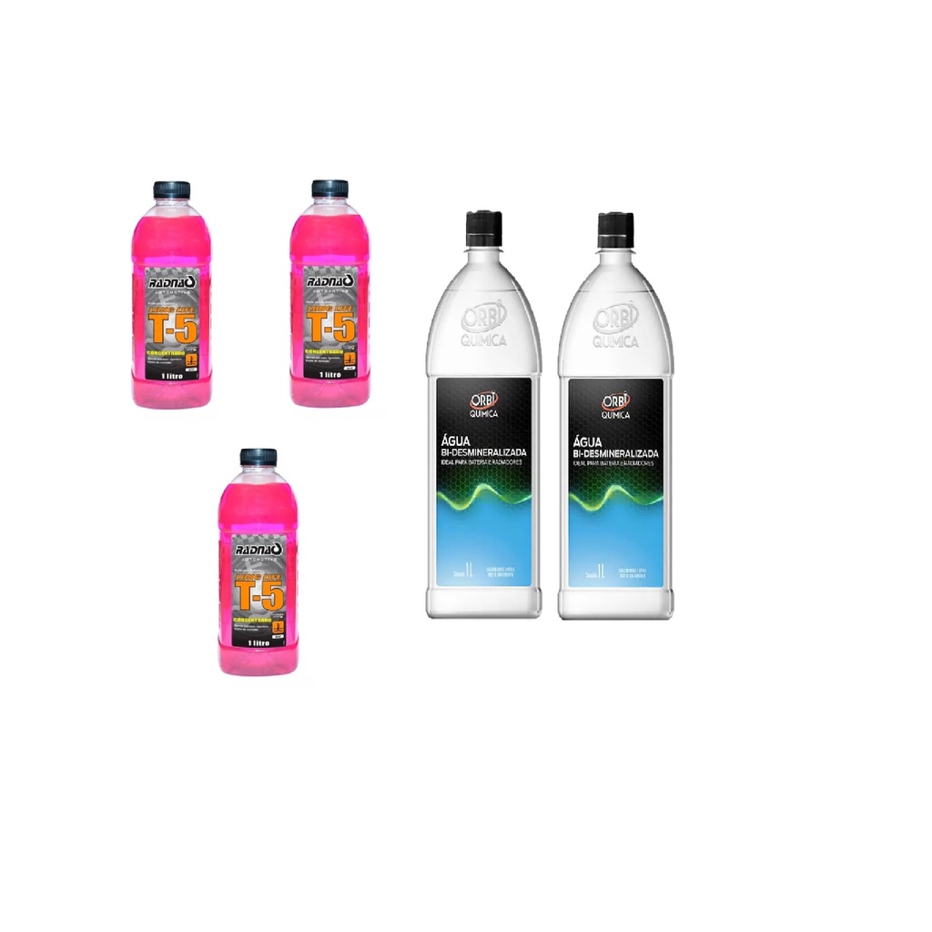 03 Aditivo Radiador Concentrado 02 agua desmineralizada em Oferta na Shopee