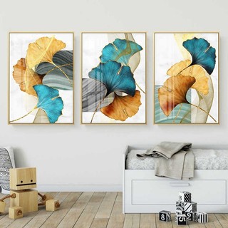 Quadros Decorativos flores Trio Kit 3 peças Grandes 90x60, Quadro decorativo  abstrato.