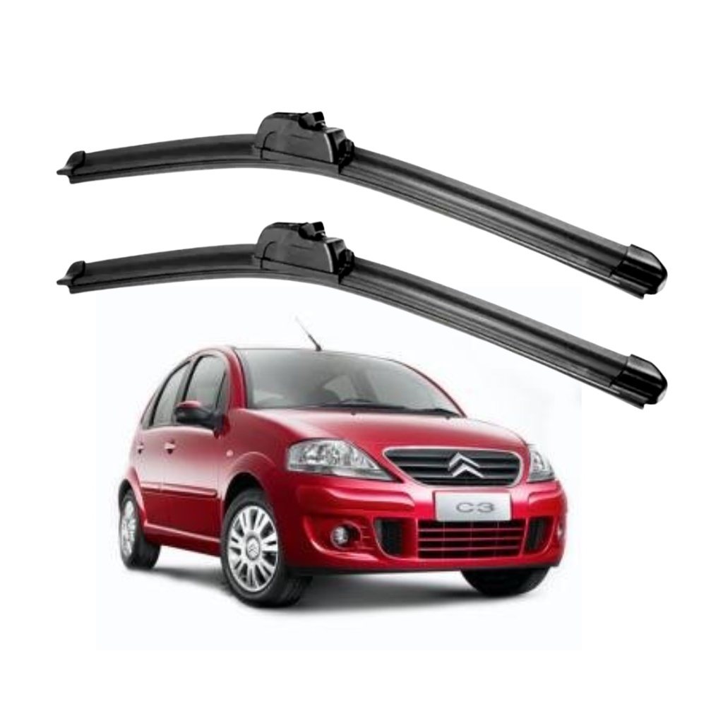 Par Palheta Limpador Parabrisa Citroen C3 2002 a 2012 em Oferta na Shopee