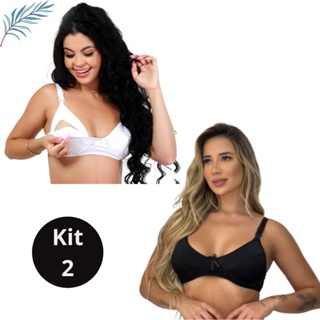 Promoção Kit 2 Sutiã Amamentação Reforçado Gestante grávida - AmaBela