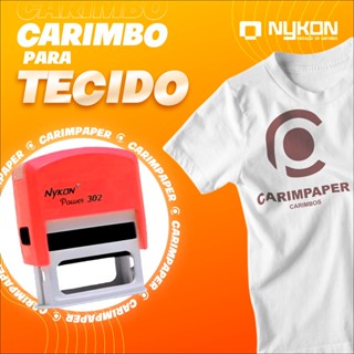 Carimbo personalizado para tecido em Oferta na Shopee