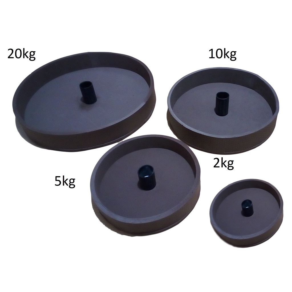 Forma Anilha Concreto Kit 20kg/10kg/5kg/2kg