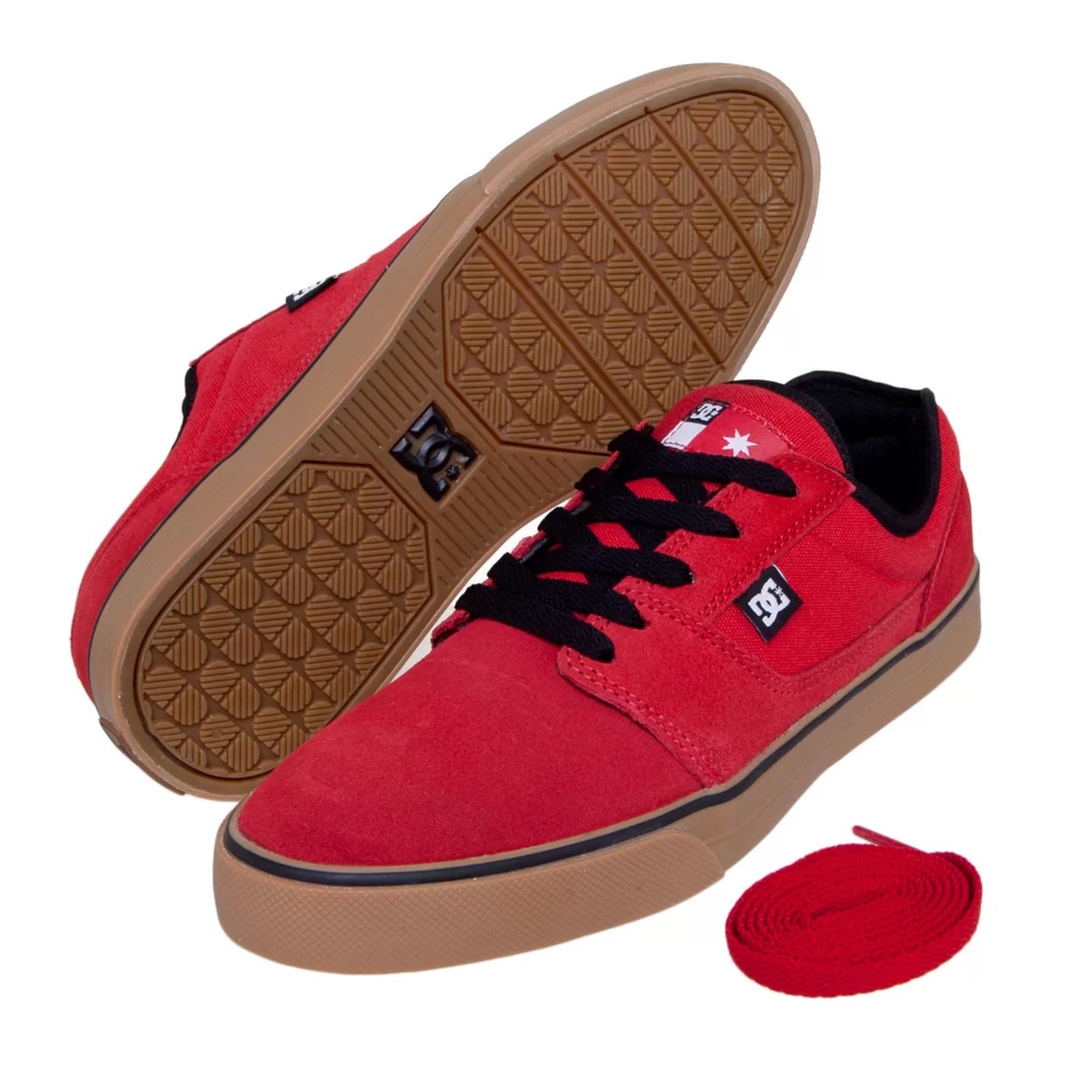 Tênis DC Shoes Tonik Red White Black | Shopee Brasil