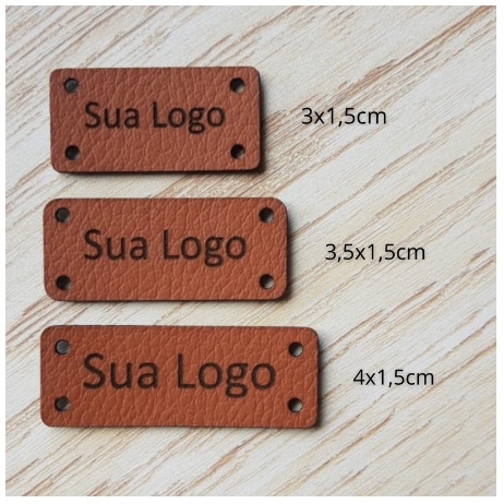 30 Etiquetas para Personalizar de Couro Sintético | Artesanato, Crochê, Confecção, Fio de Malha em Oferta na Shopee