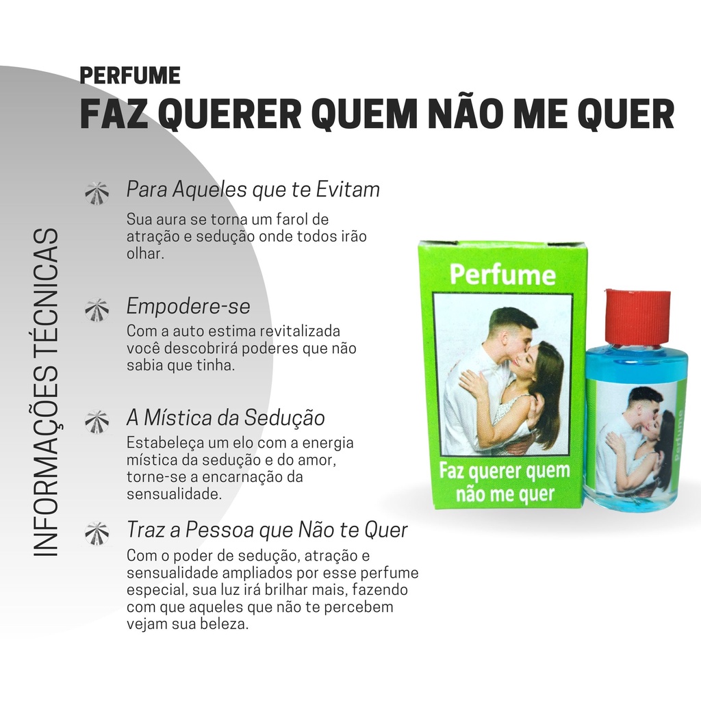 Detalhes do Perfume Faz Querer Quem Não Me Quer Atrair o Amor Sedução