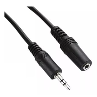 Cabo De Audio P2 Macho X P2 Femea 4 Metros Extensão Fone