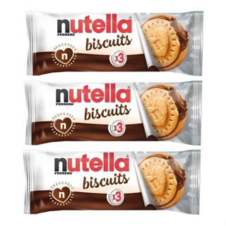 3 Nutella Biscuits Biscoitos Bolacha Ferrero Importado 41,4g em Oferta na Shopee