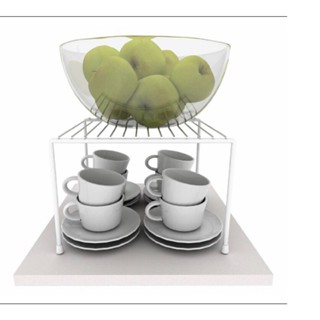 Suporte Organizador Prateleira Armário Cozinha - 22 Cm