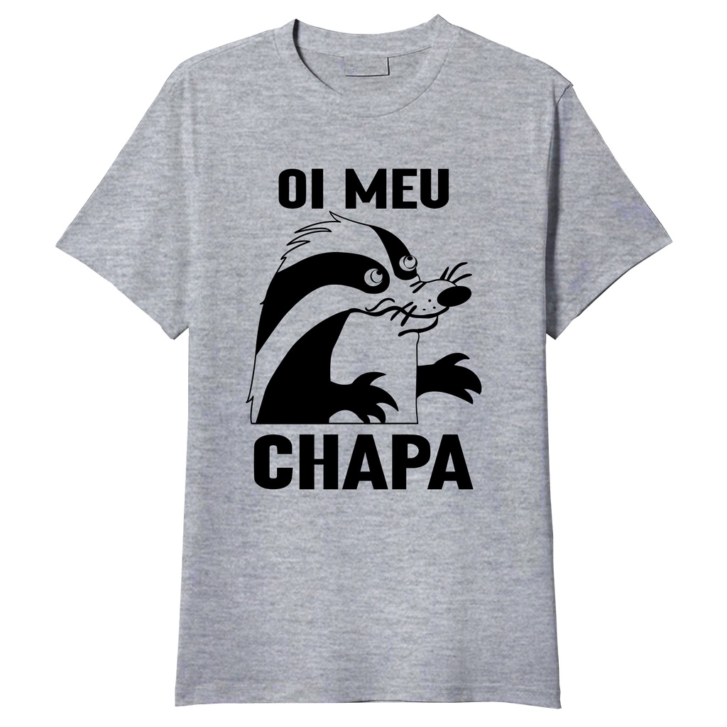 Camiseta Texugo Pica Pau Oi Meu Chapa Vintage Geek