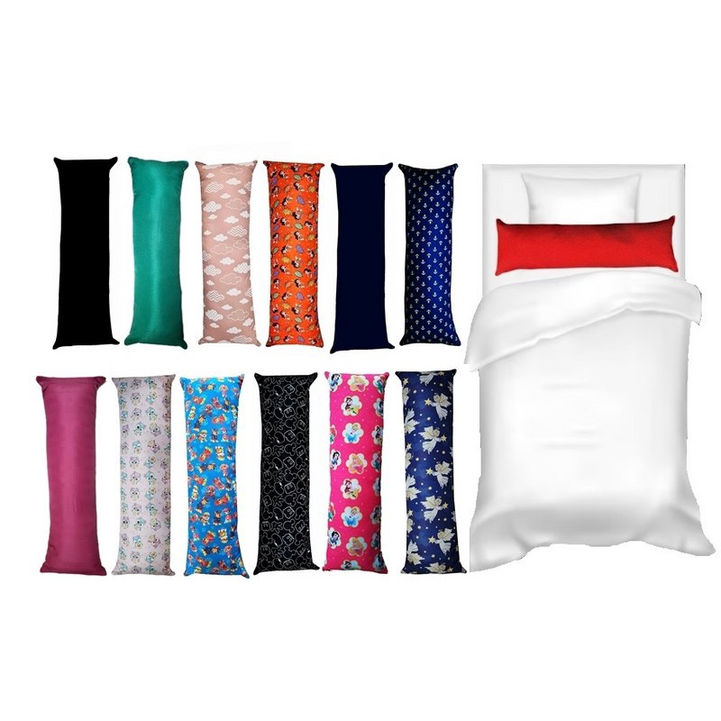 Almofada De Cama 60x20cm Xuxão Infantil pra Sofá Travesseiro Para Cama E Sofá