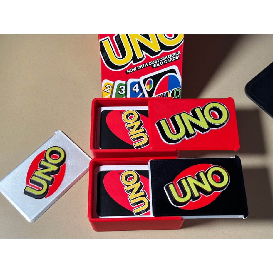 Box Caixa Guardar Baralho Uno Minimalista, Uno Flip, Uno Flex  Sleeves * Varias Cores*
