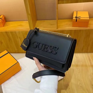 Adivinhe a Grande Corrente de Letras PU Flap de Grande Capacidade de Um Ombro Cruzado de Corpo de Alta Moda Casual Novo Estilo Todos @