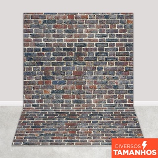Fundo Fotográfico Parede de Tijolos Antigo Em Tecido FFT-462 em Oferta na Shopee