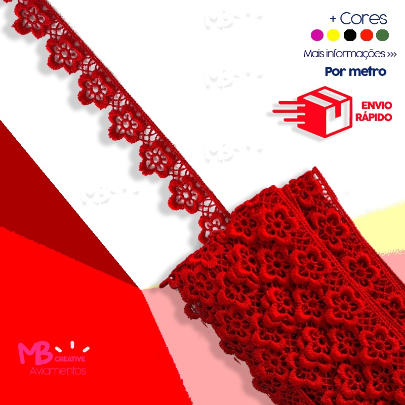 Renda Guipir CHL 615 - 2 cm - Por metro