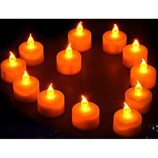 10 Velas Led Imitam Chama Real Oscilante Eletrônicas Lindas Amarelas Decorativas, Festa, Casamento + 30 Baterias em Oferta na Shopee