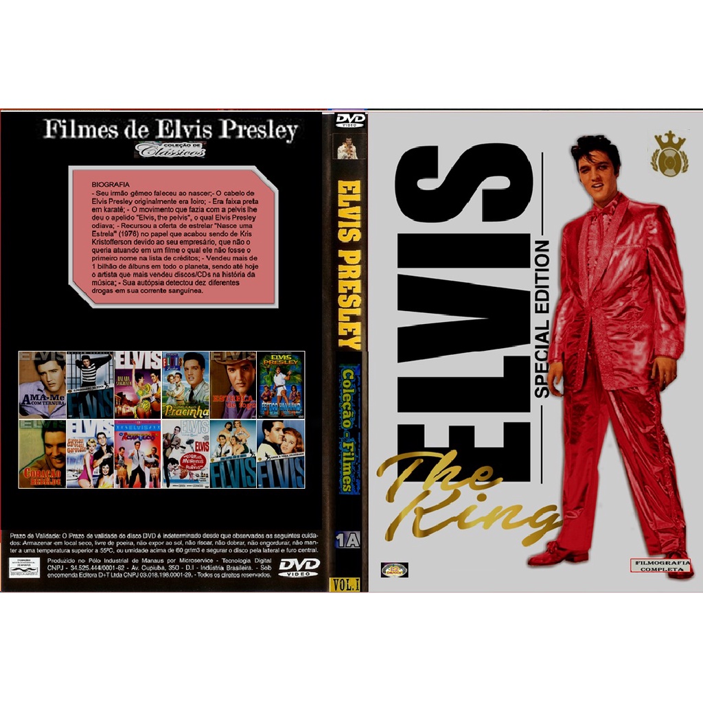 Dvd Box Coleção Elvis Presley Vol. 1 Completa - Raro (12dvds)