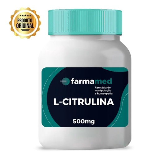 L - Citrulina 500mg - Resistência ao Exercício Físico - Pronta Entrega