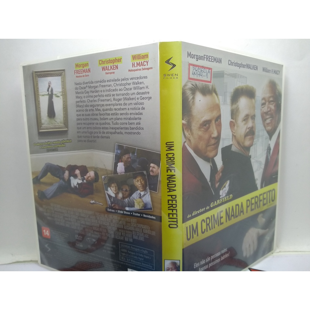 Um Crime Nada Perfeito Com Morgan Freeman Dvd Original Usado