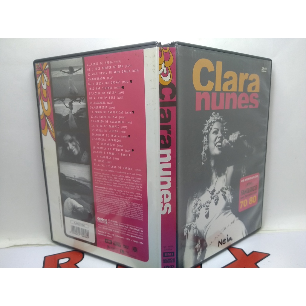 Dvd Clara Nunes Os Musicais Do Fantástico Original Usado