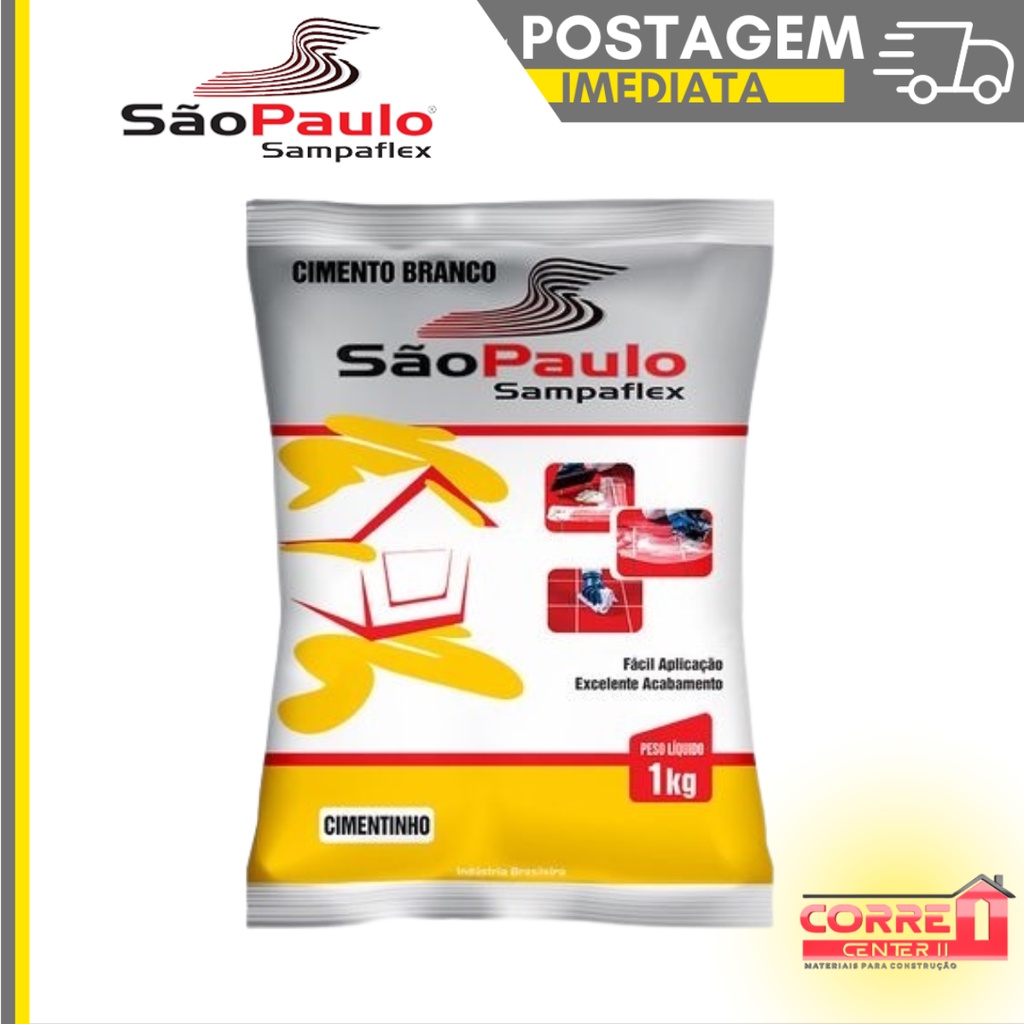 Cimento Branco Cimentinho 1KG São Paulo - Sampaflex