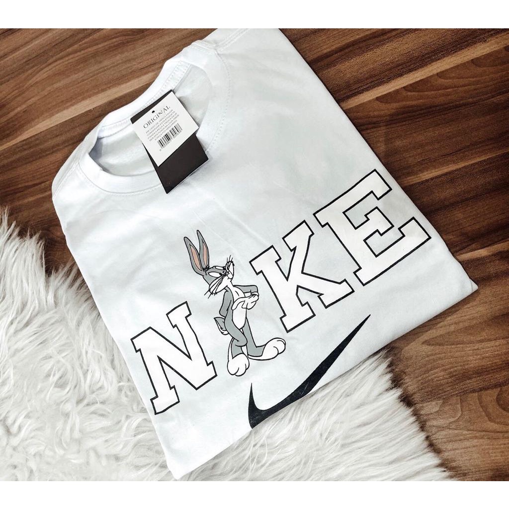 [LIQUIDAÇÃO] Camiseta nike Pernalonga Masculina Algodão Fio 30.1 Pronta Entrega Envio Rápido 24H