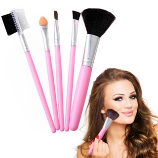 Kit 5 pinceis de maquiagem Profissional para Sombra / Cílios / Maquiagem Pronto a Entrega em Oferta na Shopee