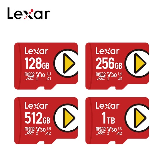 Micro SD Lexar Play 256Gb 512Gb 1Tb Original para Nintendo Switch Tablet Celular Steam Deck cartão de memória