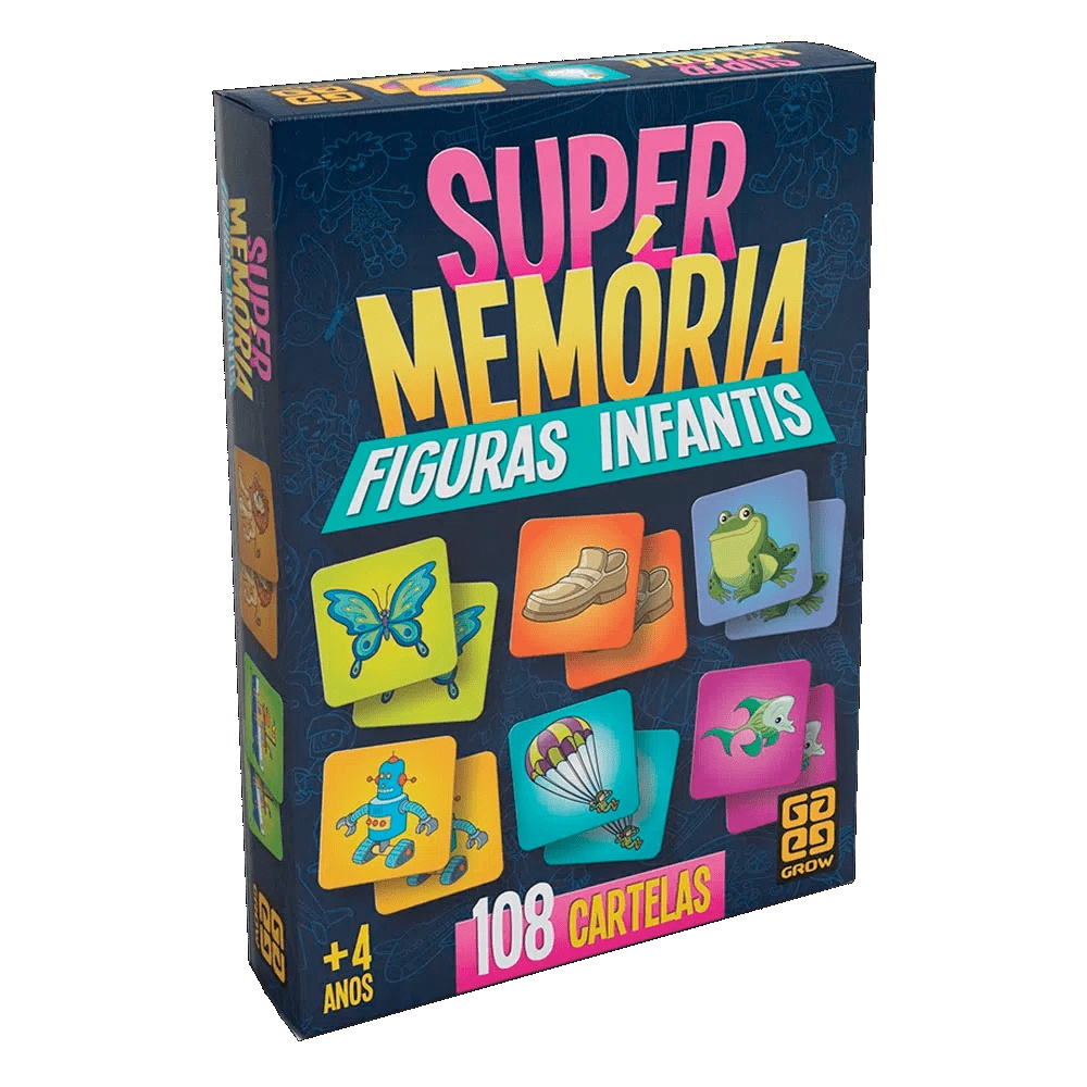 Jogo Interativo Super Memoria - Figuras Infantis - Grow 2646