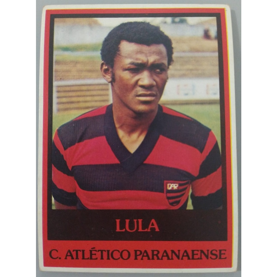 Lula - Ping Pong Futebol Cards - Atlético-PR - Ano 1978 - Athletico - Bom Estado
