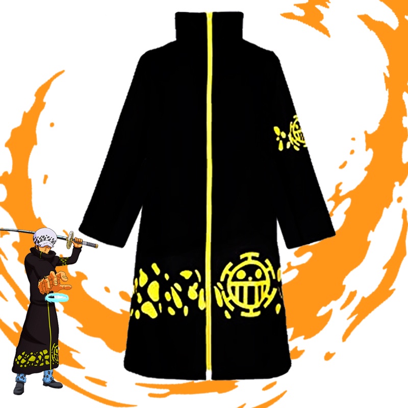 Manto / Sobretudo Trafalgar Law Fantasia / Cosplay Anime One Piece