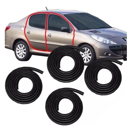 Kit Borracha Porta Peugeot 206 207 306 307 Passion 4 Pecas