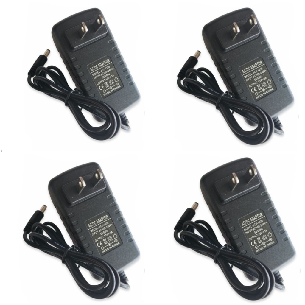 Fonte para fita de led 12 V 3A bivolt AC/ DC adapter 2,5mm estabilizada 4 unidades