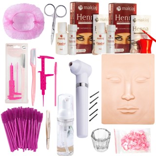Kit Designer de Sombrancelhas Rosto de Treino + Material Iniciante