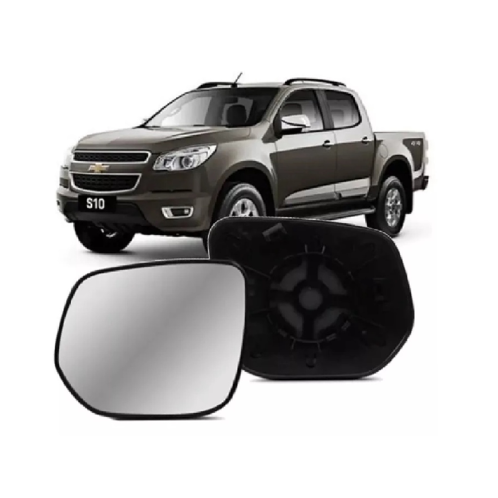 Espelho lente + Base Retrovisor GM CHEVROLET S10 Trailblazer 2012 2013 2014 2015 2016 2017 2018 2019 2020 2021 2022 2023 Original Metagal