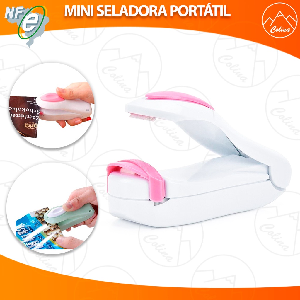 Mini Máquina Seladora De Calor Portátil / Selador De Alimentos / Embalagem Seladora Calor Plástico