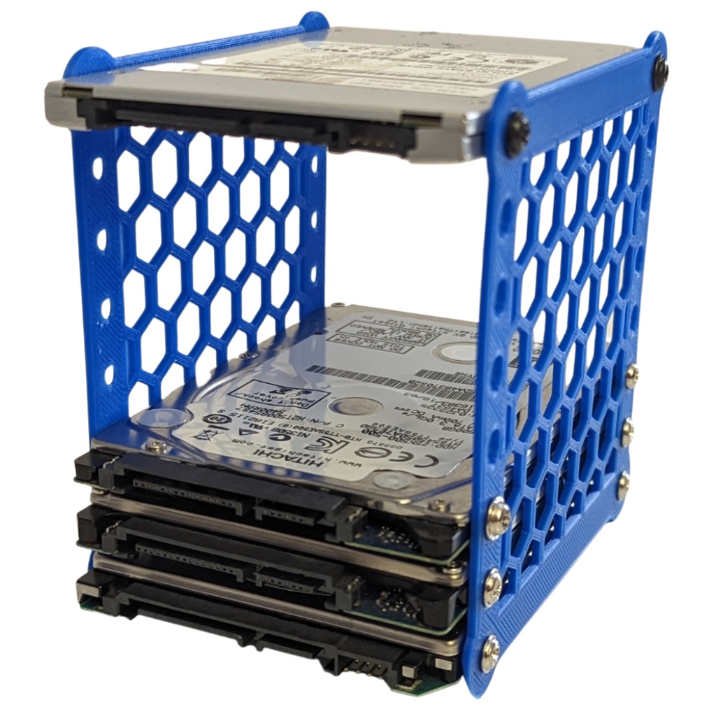 Suporte Rack Vertical Para Até 8 Hd Externo 2.5 Ssd Slim