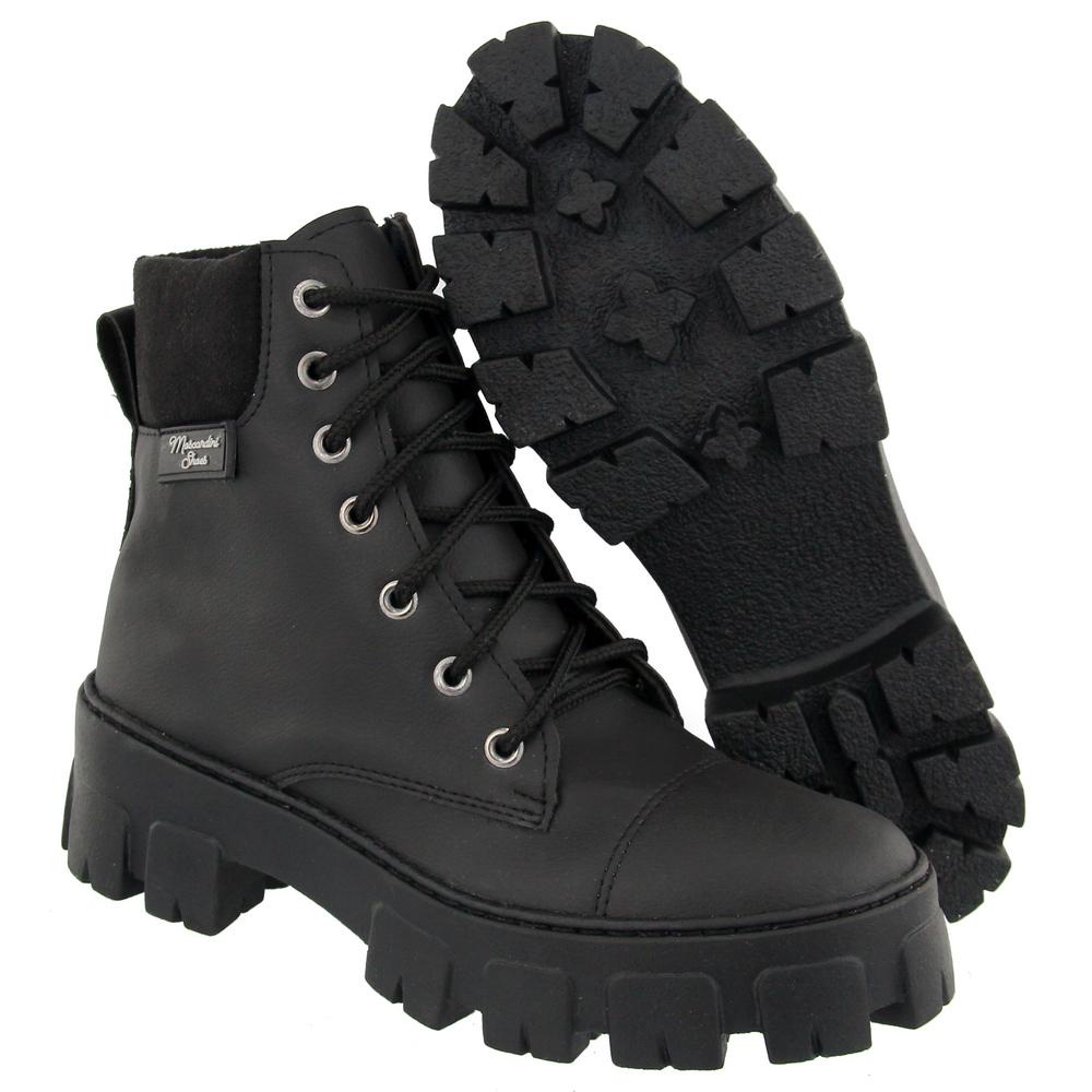 Coturno Bota Feminina Tendencia Blogueira Sola Tratorada Plataforma 2024