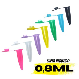 MICROTUBO PINO FLACO 0,8ML SUPER REDUZIDO 500 PEÇAS