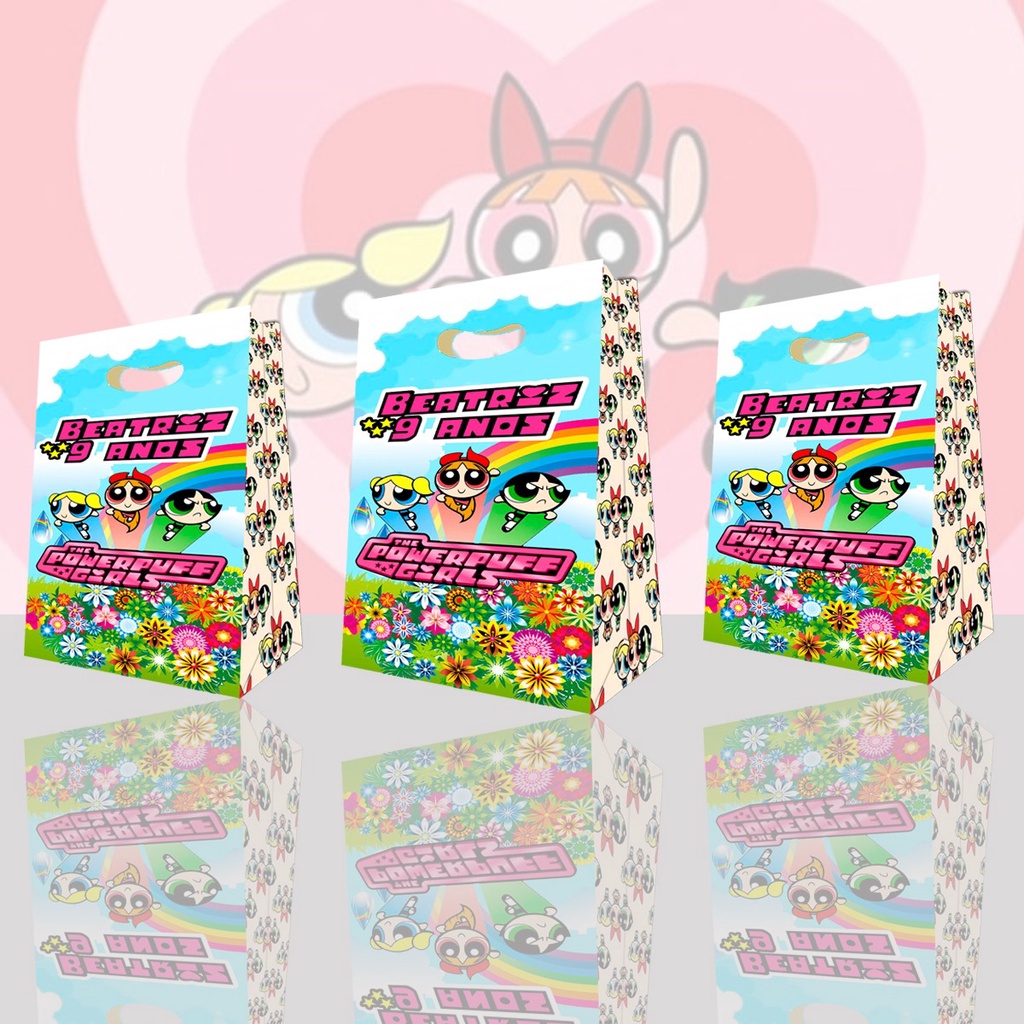 10 Sacolinha Surpresa As Meninas Superpoderosas Sacola Personalizada Aniversário