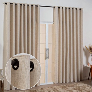 Cortina Luxo De Linho 6 00 X 2 70 Esticado em Oferta na Shopee