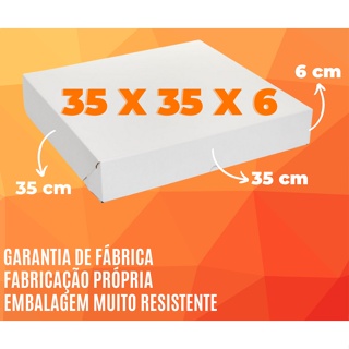Caixas para Salgados, Doces e Esfihas 35x35x6 -10 Unidades em Oferta na Shopee