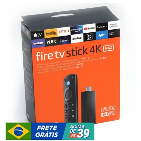 Lançamento Amazon Fire Tv Stick 4k Max Lançamento 8 Gb 2 Ram Wi-fi 6