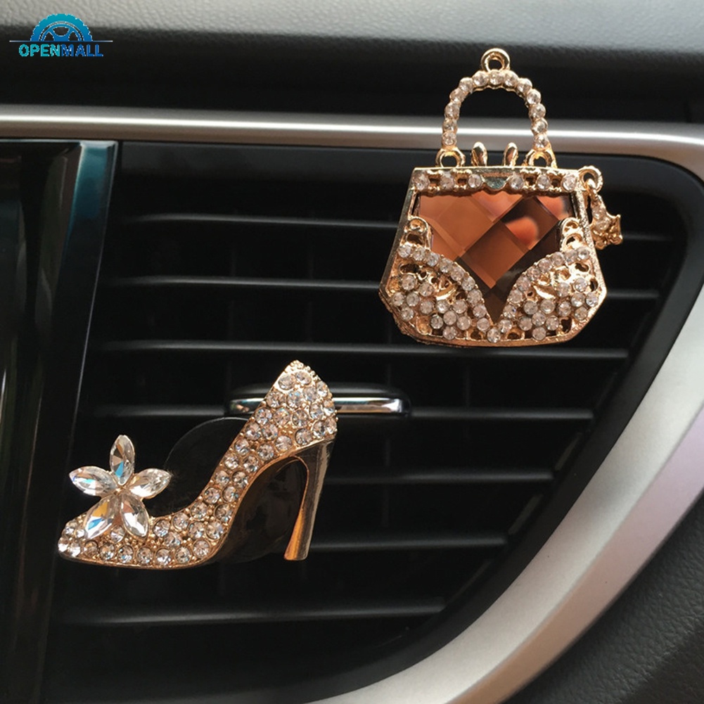 OM Decor Diamante Mulher Decoração De Carros Acessórios De Interiores De Automóveis