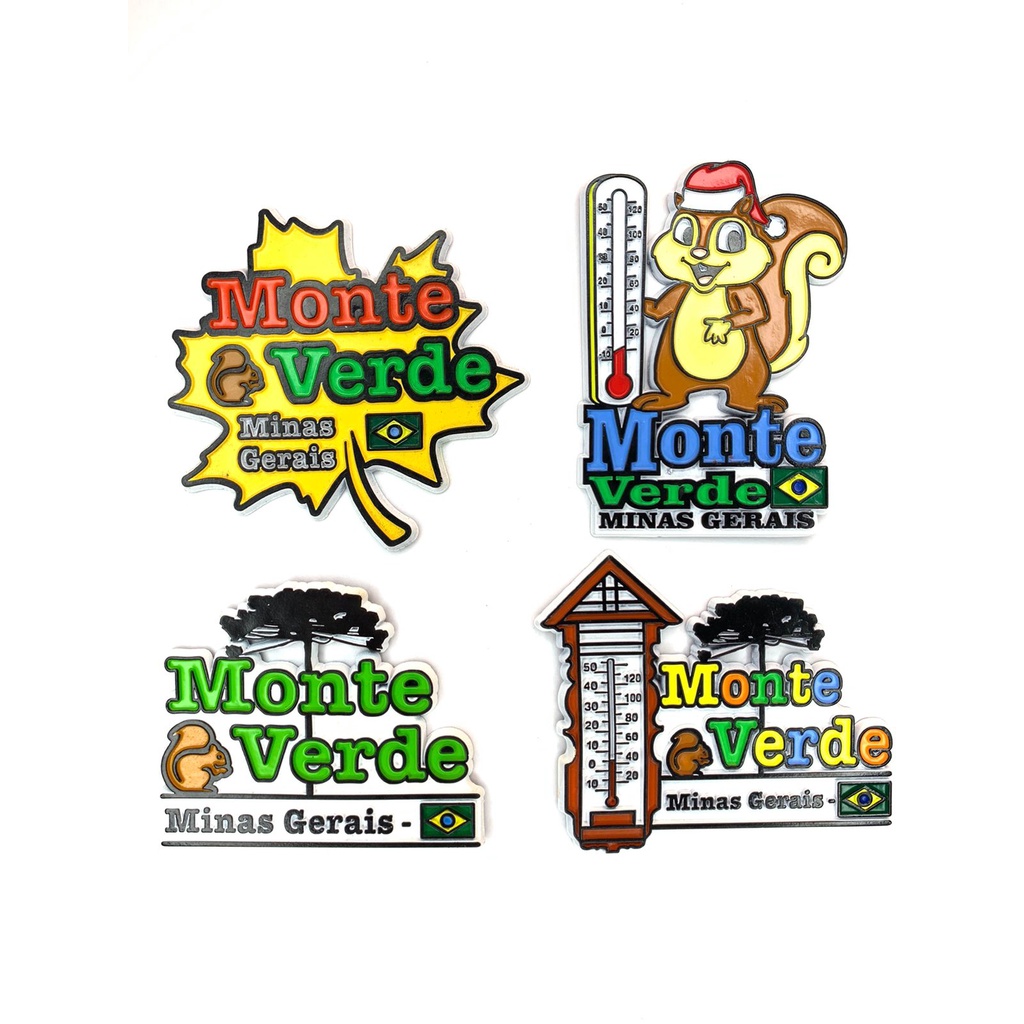 Imãs de Geladeira Monte Verde Decorativos Emborrachados em Oferta na Shopee