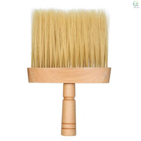 Espanador Vassoura Feito Em Madeira para Barbearia Barbeiro Remover Resto de Pelos de Cabelo