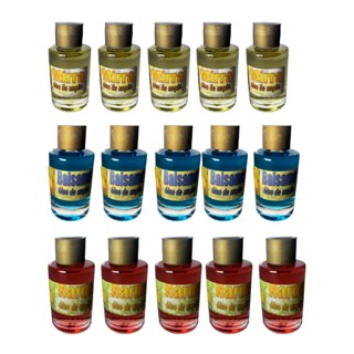 Oleo de unção mirra balsamo e nardo kit com 15 unidades 10 ml cada