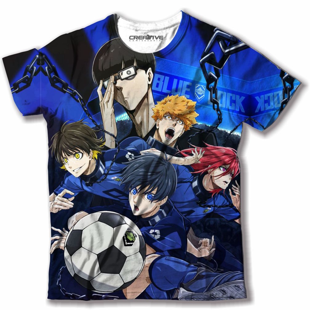 Camiseta Camisa Anime Blue Lock Eleven Vários Modelos em Oferta na Shopee